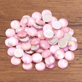 Pink gradient shell-patterned resin charms for DIY jewelry and nail art - Round / 10mm (1 Piece) / Pink
