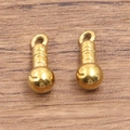 Golden microphone syringe pendants in 304 stainless steel with vacuum plating - Microphone Style / Gold