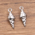 Silver 304 stainless steel ice cream cone charms for DIY jewelry making accessories - Ice Cream Style (1538) / Steel