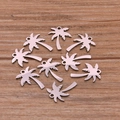 Polished stainless steel coconut tree charm pendant for DIY jewelry accessory - Coconut Tree Style (No. 1 Silver Tone)