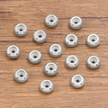 Perline distanziatrici in acciaio inossidabile argentato per creazione gioielli - 6x1.2mm / Color Acciaio