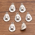 Ciondoli a forma di cappello da cowboy in argento antico per gioielli fai da te - No.4 Argento Antico