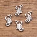 Gepolijste schorpioen hanger set van 304 roestvrij staal met ophangoog voor sieraden - Schorpioenvorm / Staalkleur