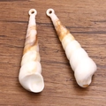 Pendentifs spirales de coquillages en acrylique pour la création de bijoux DIY - Style 20 Coquillage / 16X68mm