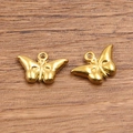 Set of two gold-plated stainless steel butterfly charms for DIY jewelry making - 1561 Gold (Butterfly)