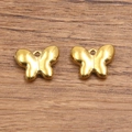 Pair of gold-plated butterfly charms made of polished stainless steel for DIY jewelry making - 1552 Gold (Butterfly)