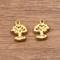 Pendentif arbre de vie en acier inoxydable 304 plaqué or pour création de bijoux - Style d'Arbre (1546 Couleur Or)