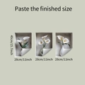 Detail view showing dimensions for 3D white calla lily flower vase wall stickers - 40*28cm (fun-f507 914)