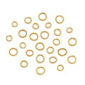 Anneaux de jonction en acier inoxydable doré de tailles variées pour bijoux DIY - 0.7x4mm / Or