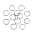 Anneaux de jonction en acier inoxydable argenté poli pour la création de bijoux DIY - 1.5x10mm / Acier
