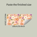 Dettagli dimensioni e adesivi murali floreali colorati con margherite e girasoli - 44*100cm(fun-f617 107)