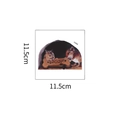 Detail van 3D muisgat muursticker met muizen en bot, afmeting 11,5cm x 11,5cm - 11.5*11.5cm (DZ898)