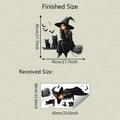 Halloween Wandtattoo Detail zeigt 30x60cm Layout und 45x45cm fertiges Klebebild Design - 30x60cm