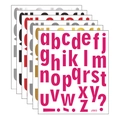 Detailed set of 26 alphabet letter stickers in six vibrant metallic colors for DIY crafts - 24x28.5cm / Multicolor (Set of 6)