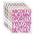 Détail des autocollants lettres et chiffres colorés J508 pour la décoration DIY - Style de Combinaison Multicolore (J508)