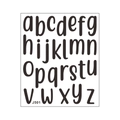 DIY colorful English alphabet stickers with J501 cursive lowercase letters for scrapbooks - 24x28.5cm / Black