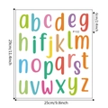 Pegatinas de pared de alfabeto colorido con 26 letras para decoración infantil - Estilo Letras Minúsculas (P102)