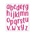 DIY colorful magenta lowercase alphabet stickers for journal and notebook decoration - 24x28.5cm / Rose Red