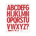 Lot de stickers alphabet rouge comprenant les lettres A à Z en majuscules pour décoration - Rouge