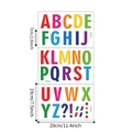 Bunte ABC Wandsticker Set mit 26 Buchstaben und Satzzeichen für das Kinderzimmer - 19*29cm*3pcs/p109
