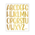 DIY golden alphabet letter stickers A-Z set for scrapbooking and decoration J502 - Gold