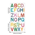 Bunte Alphabet Wandaufkleber für Kinder mit mehrfarbigen Buchstaben in 29x19cm - 19*29cm*3pcs/p111