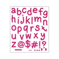 DIY rose red lowercase alphabet and symbol mirror decorative stickers item J505 - Rose Red