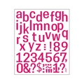 DIY rose red lowercase alphabet and number stickers for journal decoration set - 24*28.5cm / Rose Red
