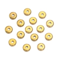 Perline distanziatrici rotonde in acciaio inossidabile dorato per gioielli DIY - 2.5x5mm / Oro