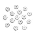 Perline distanziatrici piatte in acciaio inossidabile argento per gioielli fai da te - 2.5x5mm / Color Acciaio