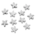 Silver starfish stainless steel loose beads for DIY jewelry making necklace charms - Starfish Steel Color (10X10mm)