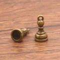 Pendentif pion d'échecs en alliage de zinc bronze antique pour bijoux et artisanat DIY - Pendentif Soldat N° 1 (Bronze Antique N° 1, 7X14mm, 1,3g)