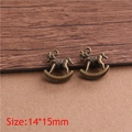 Vintage metal rocking horse charms for DIY jewelry making in antique bronze finish - Approximately 1.3g Of Ancient Green.