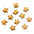Starfish shaped golden beads for DIY jewelry making with textured finish - Starfish Gold (8X8mm)