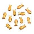 Golden fish shaped stainless steel spacer beads for DIY jewelry making handmade crafts - Gold Fish