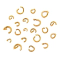 Anellini aperti in acciaio inossidabile placcato oro in varie dimensioni per gioielli fai-da-te - Diametro del Filo 0.7X4mm / Anello Aperto Dorato