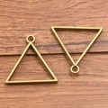 Antique bronze triangle alloy pendant frame for DIY jewelry making and resin casting - Small Triangle