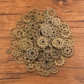 Ingranaggi meccanici steampunk in lega di bronzo per creazioni di gioielli fai da te - Bronzo Antico