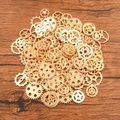 Steampunk DIY sieradenset met diverse goudkleurige mechanische tandwielen - 100 g / KC Goud