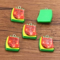 DIY Christmas resin calendar charm featuring December 25th design with metal hooks - Size 17