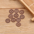 Set van 10 roodkoperen tandwielbedels voor DIY-sieraden en handmatige steampunk-ambachten - Rood Brons / 5D04 10mm 0.4g