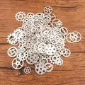 Set misto di ingranaggi meccanici in lega argento stile steampunk per gioielli fai-da-te - Argento Antico