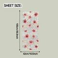 Gedetailleerde afmetingen voor de bloeiende bloemen raamsticker van 100cm bij 42cm - Iriserende Kersenbloesemstijl