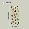 Detail showing laser rainbow pumpkin window decal sheet size 100cm by 42cm for Halloween - Prism Laser Pumpkin (XC9034棱镜镭射) / 42x100cm