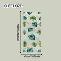 Detaillierte Blattgröße von 42x100 cm für Glasfensterfolie mit tropischen Monstera-Blättern - 42*100cm / XC9008 Prismenlaser