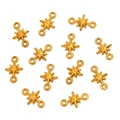 Golden 304 stainless steel eight-point star connectors for DIY jewelry making - Style 11 Octagram (5X9mm) / Gold