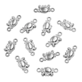 Silver crab shaped 304 stainless steel jewelry connectors for DIY necklace making - Style 15 Crab (5X11mm) / Steel