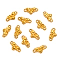 Golden honeybee DIY connector charm in 304 stainless steel for necklace making - Style 22 Bee (5X10mm) / Gold