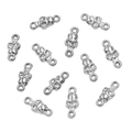 Silver skull charms connectors in polished stainless steel for DIY jewelry making - Style 23 Skull (4X9mm) / Steel