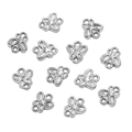 Polished silver stainless steel butterfly charm connectors for DIY jewelry making - Style 21 Hollow Butterfly (6X7mm) / Steel